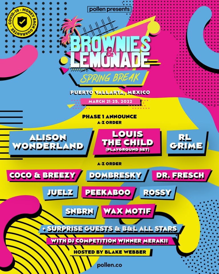 Brownies & Lemonade Announces Spring Break Puerto Vallarta Lineup