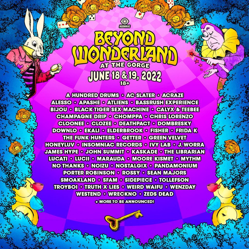 Beyond Wonderland at The Announces 2022 Lineup