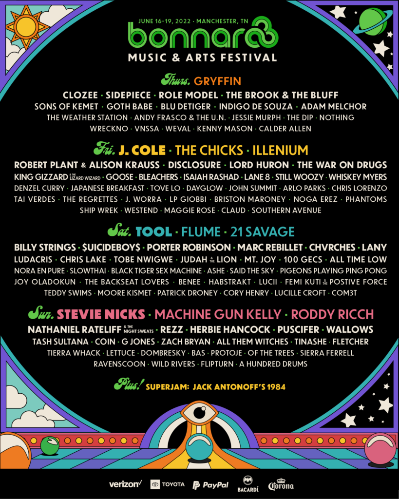 bonnaroo lineup 2022