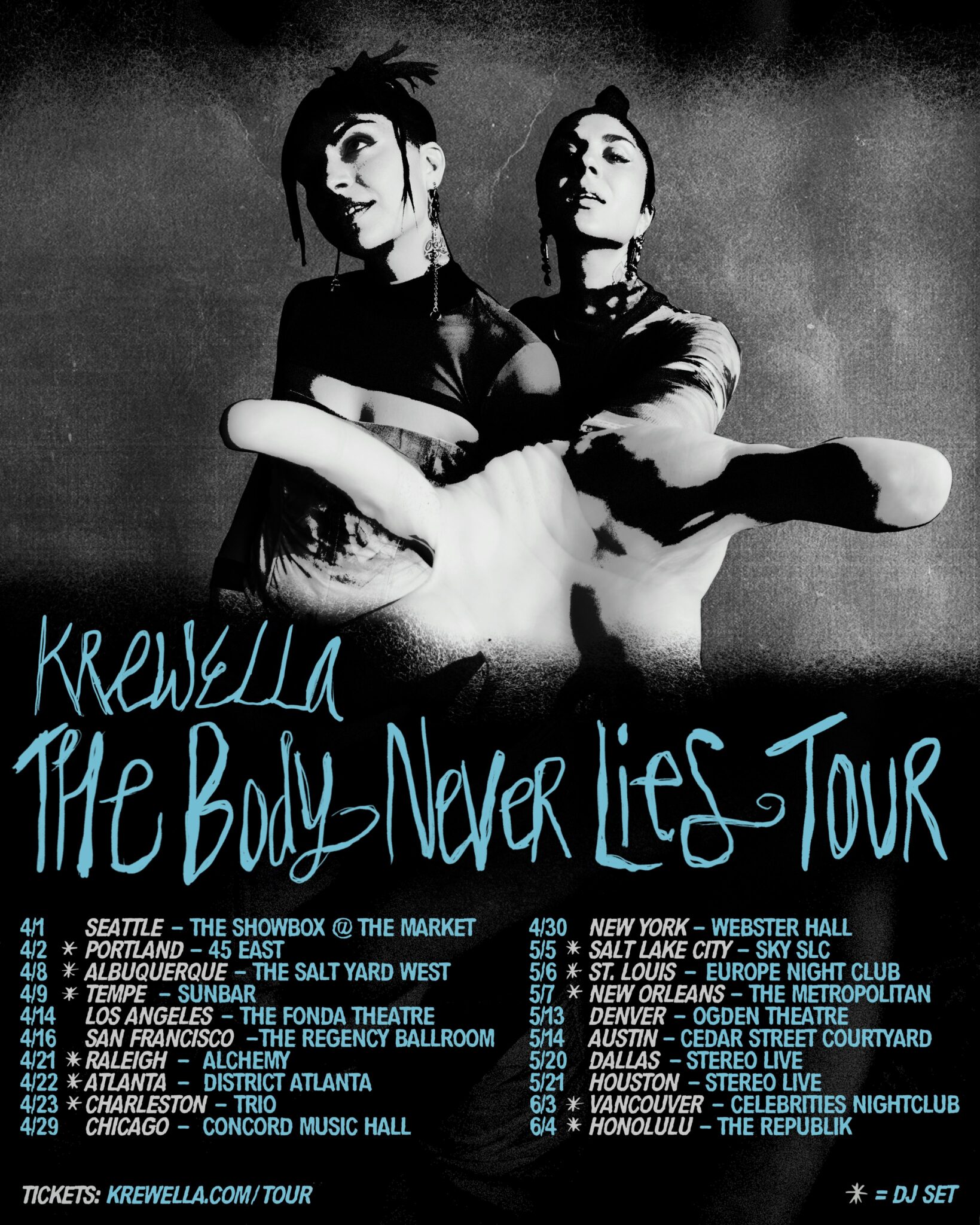Krewella Announce "The Body Never Lies" Album and Headline Tour Dates