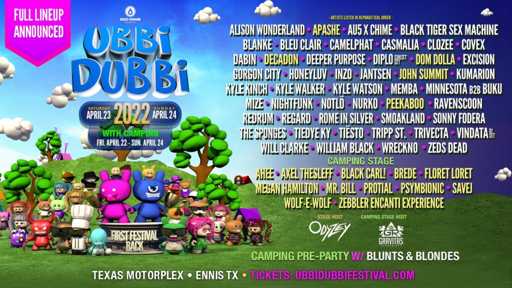 ubbi dubbi lineup 2022