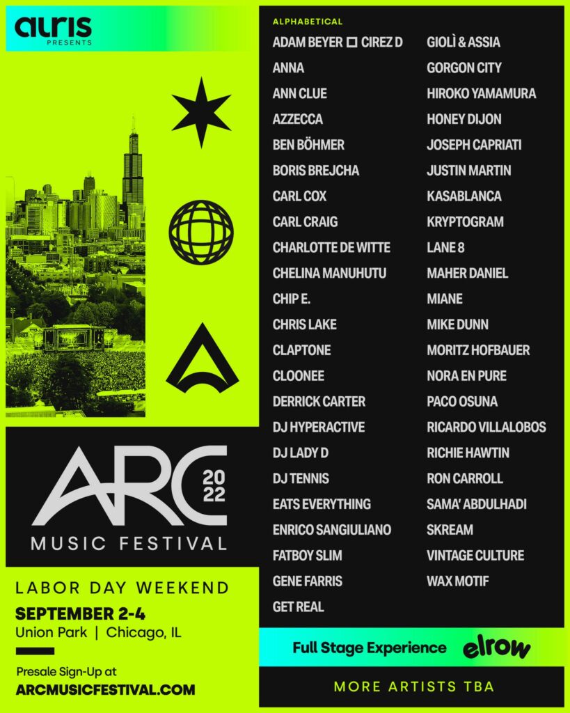 arc music festival 2022