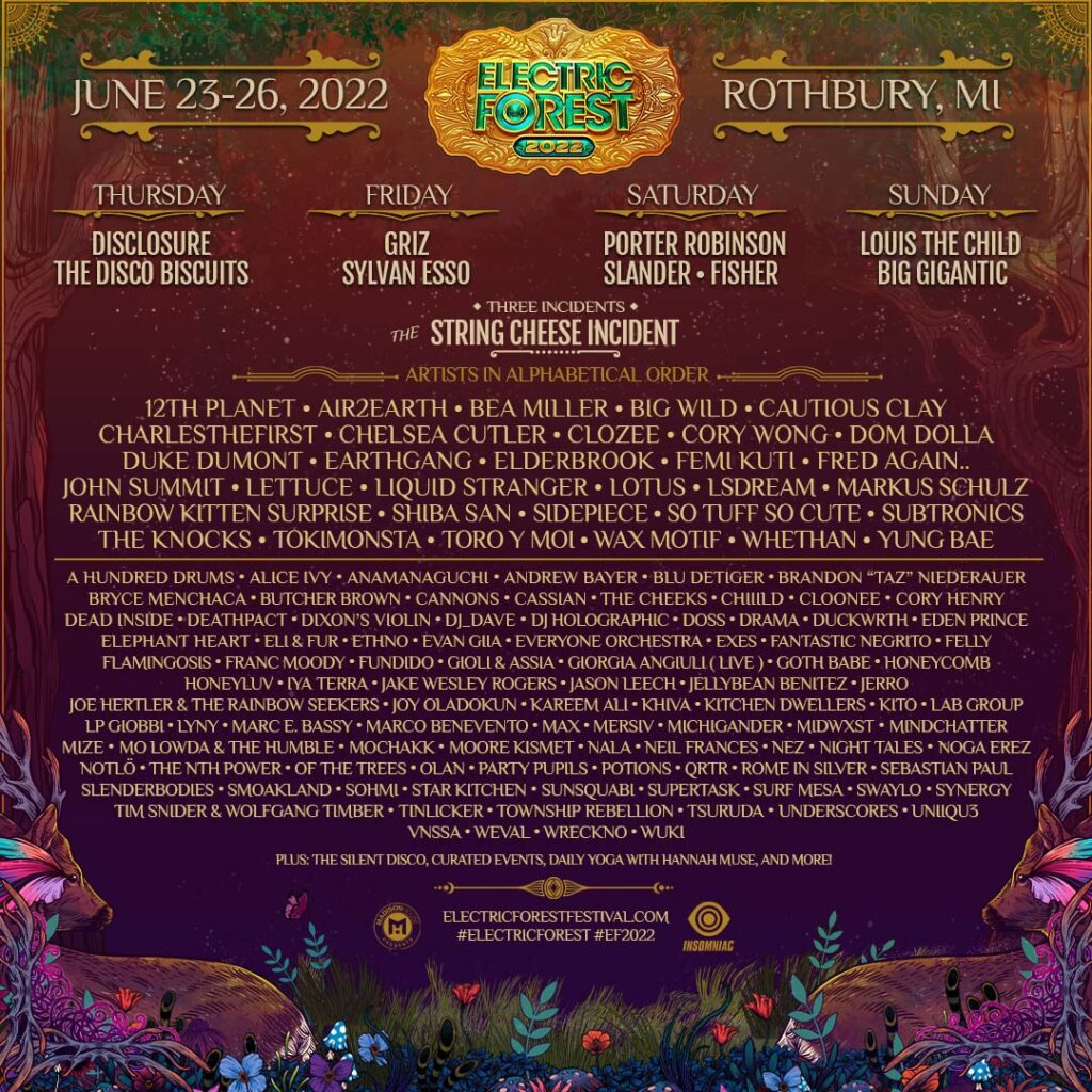 Electric Forest 2023 Lineup, Dates & more