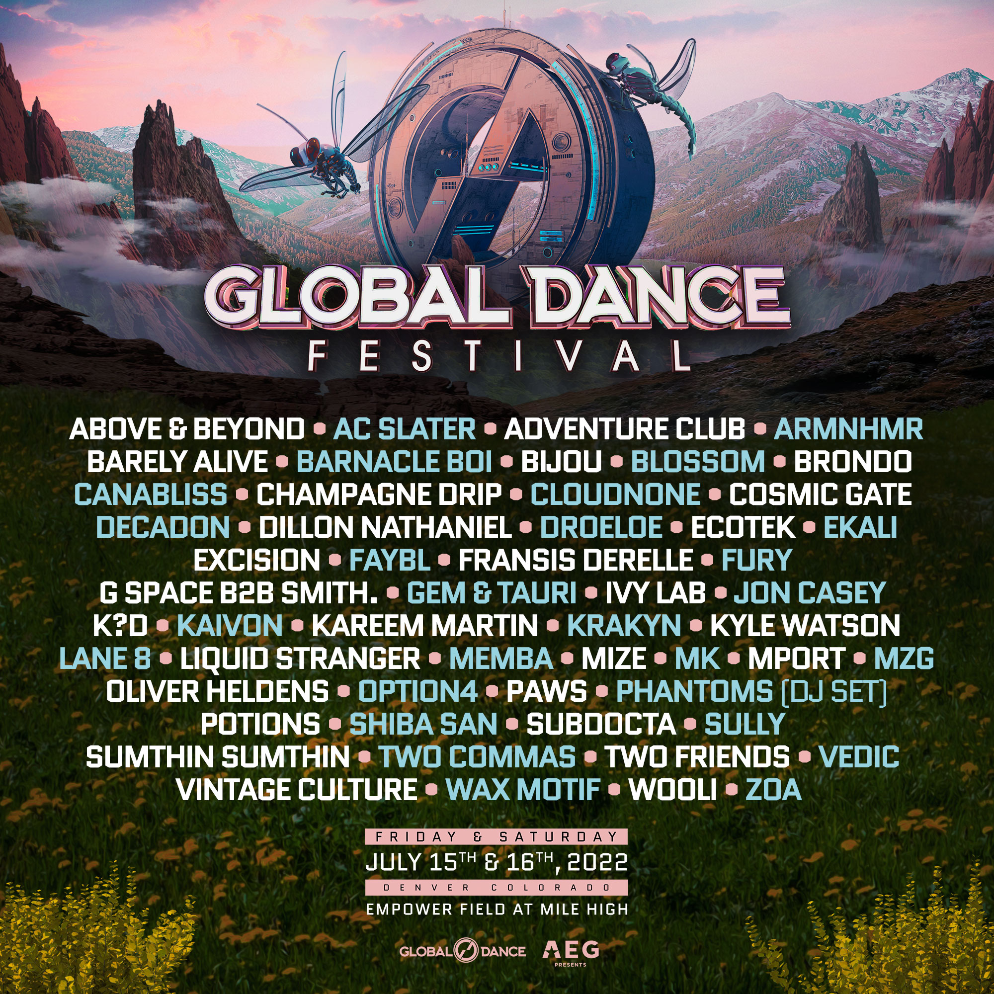 Global Dance Festival Unveils 2022 Lineup Featuring Excision, Adventure