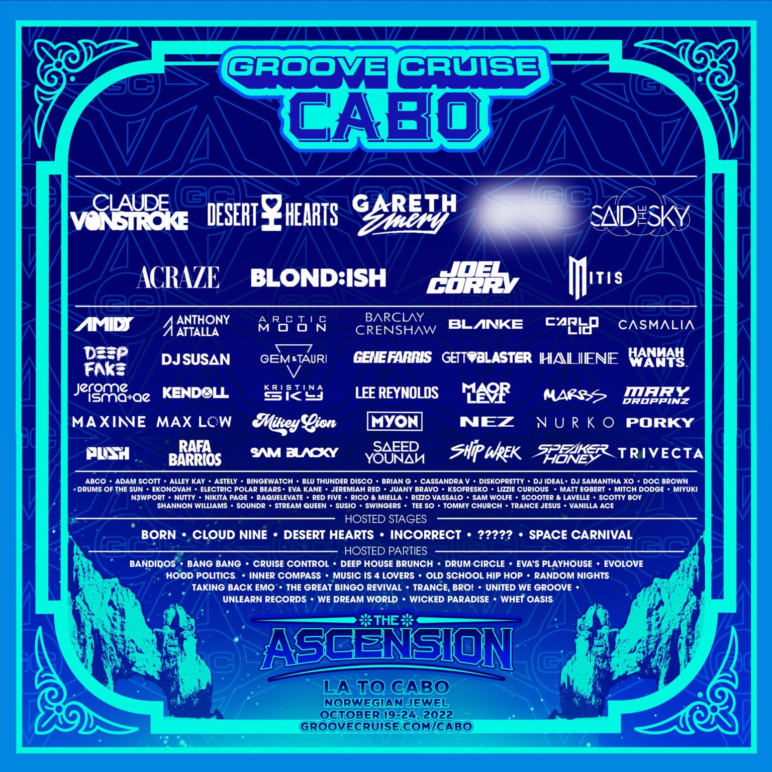 Groove Cruise Cabo Unveils 2022 Lineup