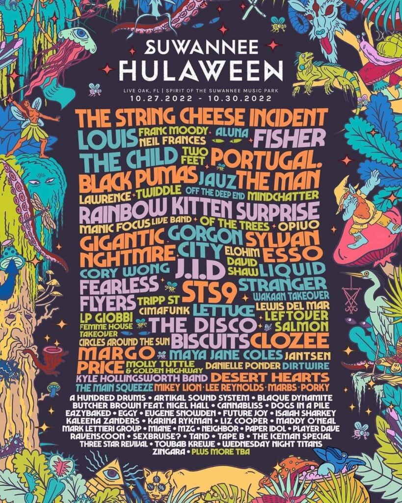 suwannee hulaween lineup 2022