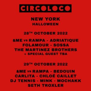 CircoLoco Reveals Complete Lineup For NYC Halloween