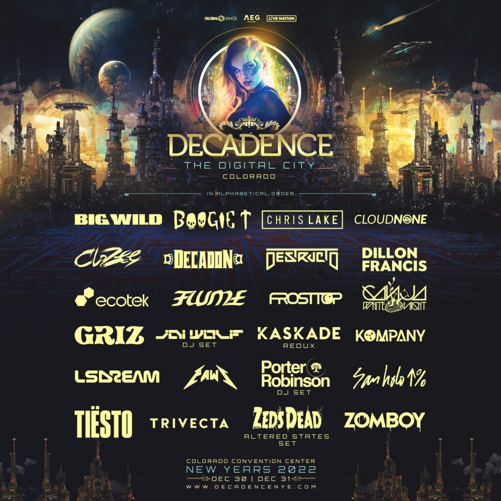 Decadence Colorado Shares Complete Artist Lineup For 2022