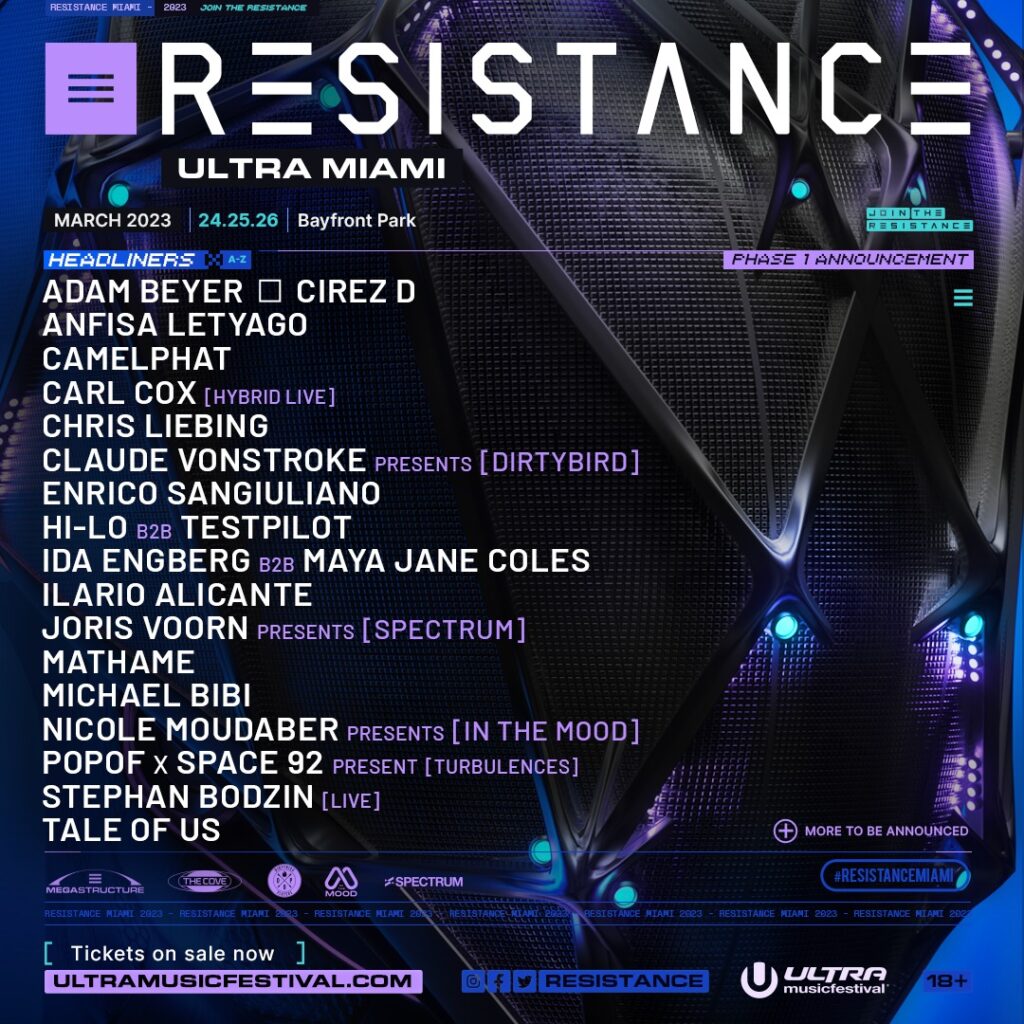resistance phase 1 lineup 2022