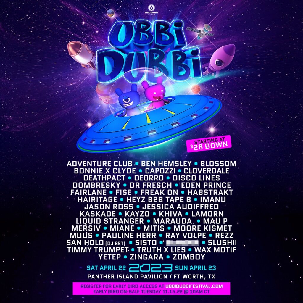 ubbi dubbi lineup 2023