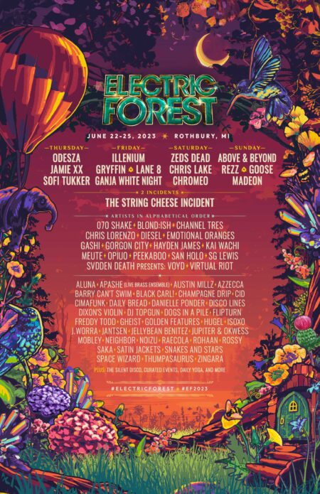Electric Forest Unveils 2023 Initial Lineup