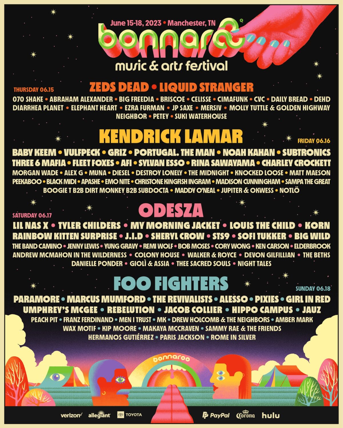 Bonnaroo Shares StarStudded 2023 Lineup