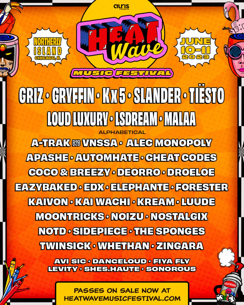 Heatwave Music Festival 2023 Announces Return to Chicago, Impressive