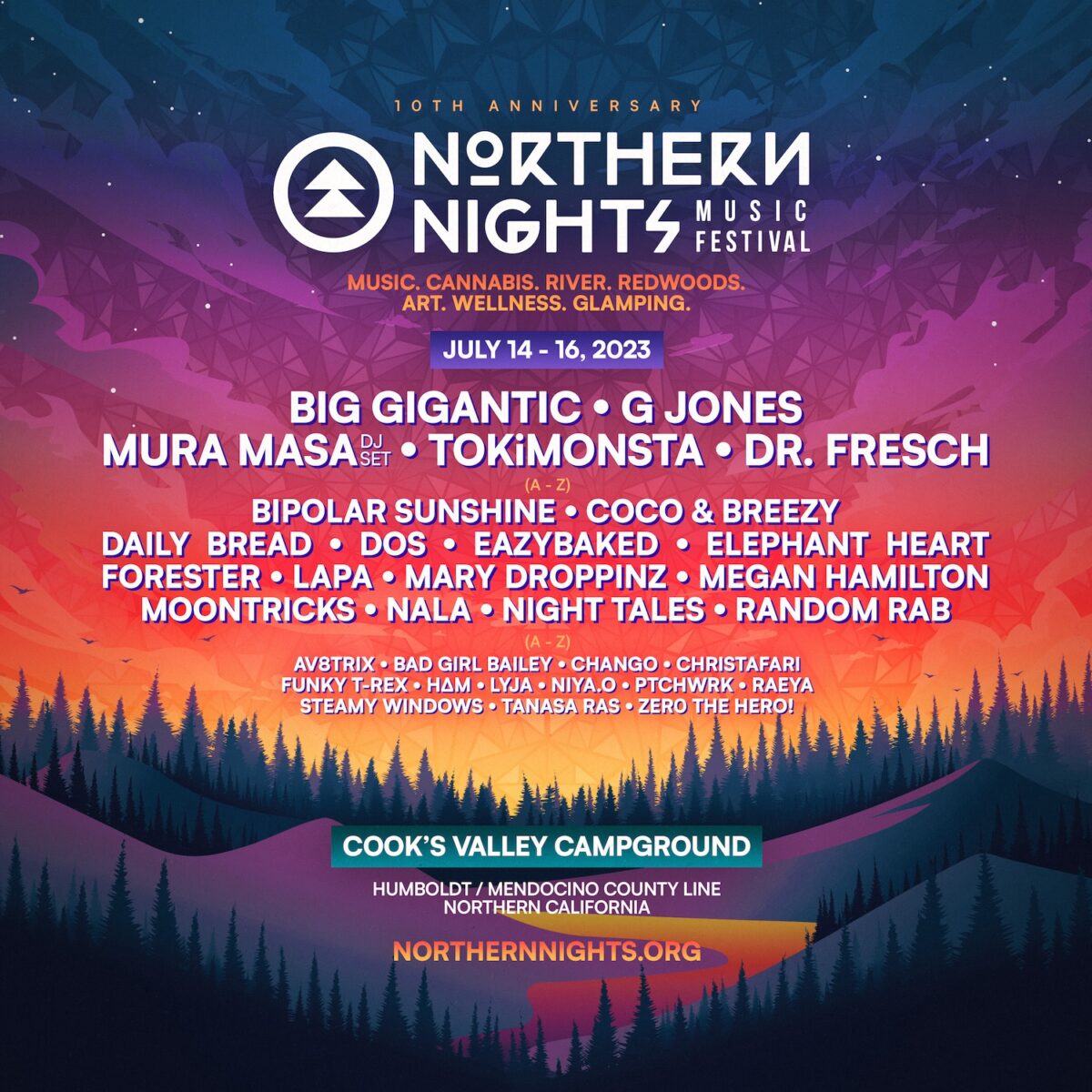 Northern Nights Music Festival Announces Phase One Lineup For 10th