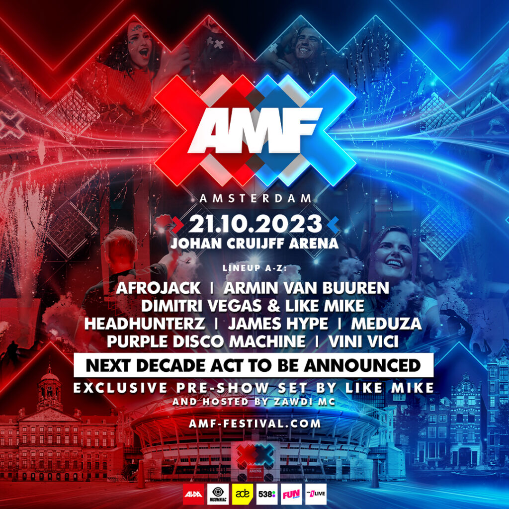 AMF 2023 Announcement: New Decade Begins With Monumental Lineup — DJ ...