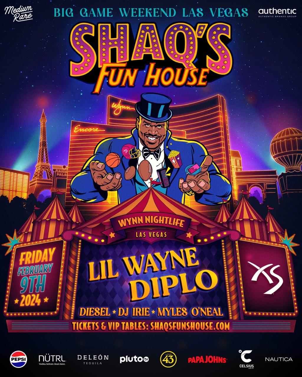 Shaq’s Fun House to Take Over XS Las Vegas for Big Game Weekend — DJ